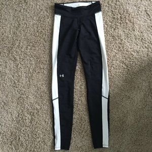 WORN ONCE Black/White Under Armour Leggings